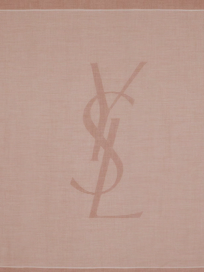 Saint Laurent Cassandre Cashmere And Silk Foulard