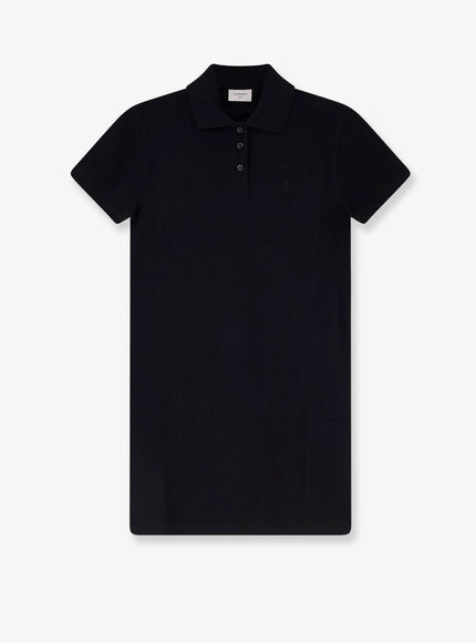 Saint Laurent Cotton Short Dress Noir