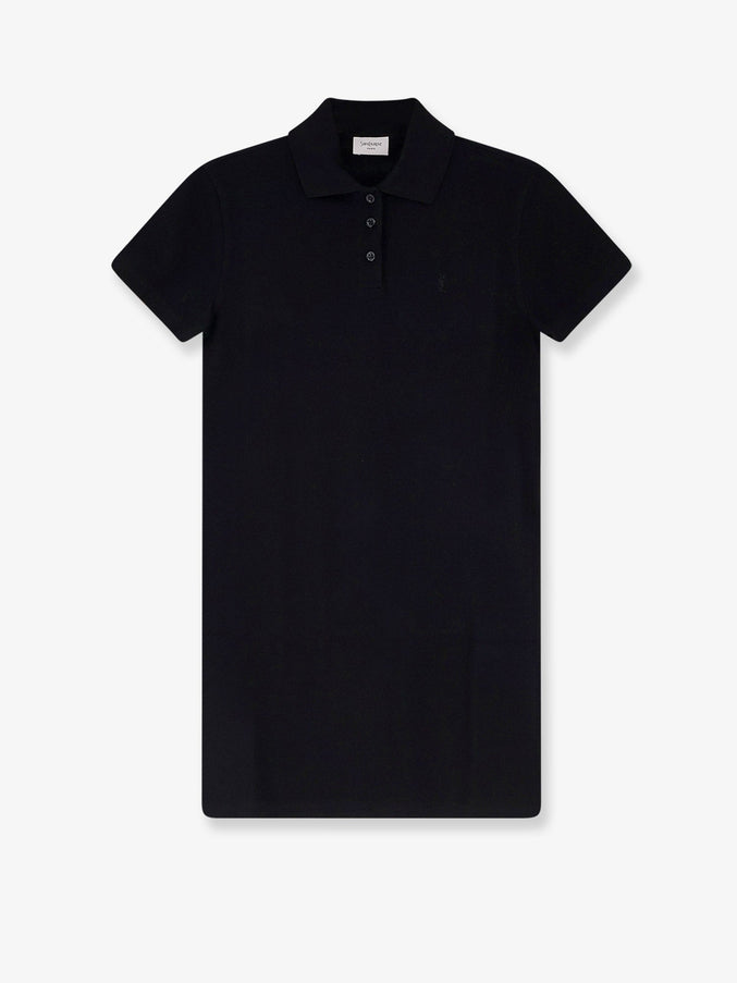 Saint Laurent Cotton Short Dress Noir