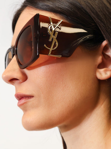 Saint Laurent Blaze Crystal Acetate Sunglasses
