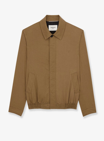 Saint Laurent Cassandre Cotton Jacket Xl Taupe Caucase