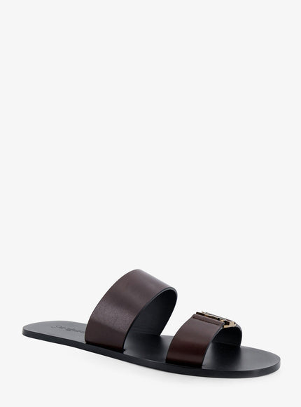Saint Laurent Babylone Leather Sandals