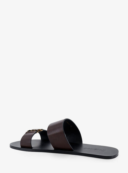 Saint Laurent Babylone Leather Sandals