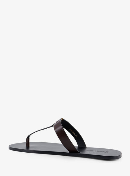 Saint Laurent Babylone Leather Sandals