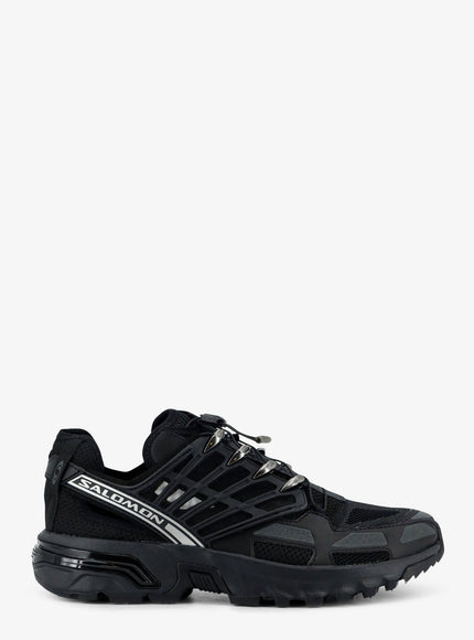 Salomon Acs Pro Shell Mesh Sneakers With Side Cut-Out Details Black