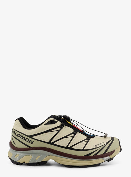 Salomon Xt-6 Technical Fabric Sneakers With Logo On The Side Green