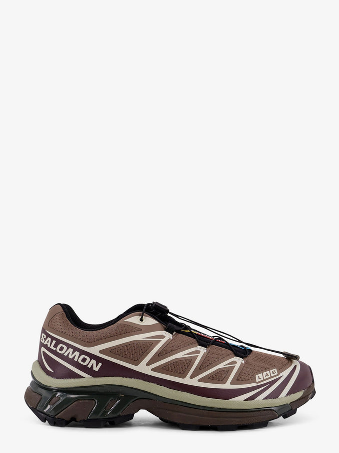 Salomon Xt-6 Mesh Sneakers With Contrasting Profiles Walnut