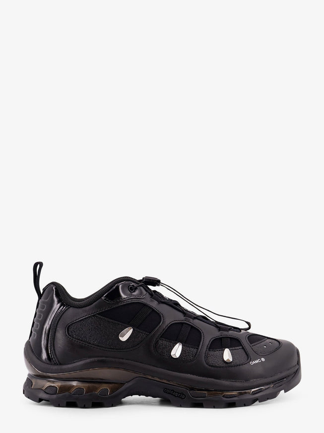 Salomon X Oamc Leather And Nylon Sneakers 6.5 Nero