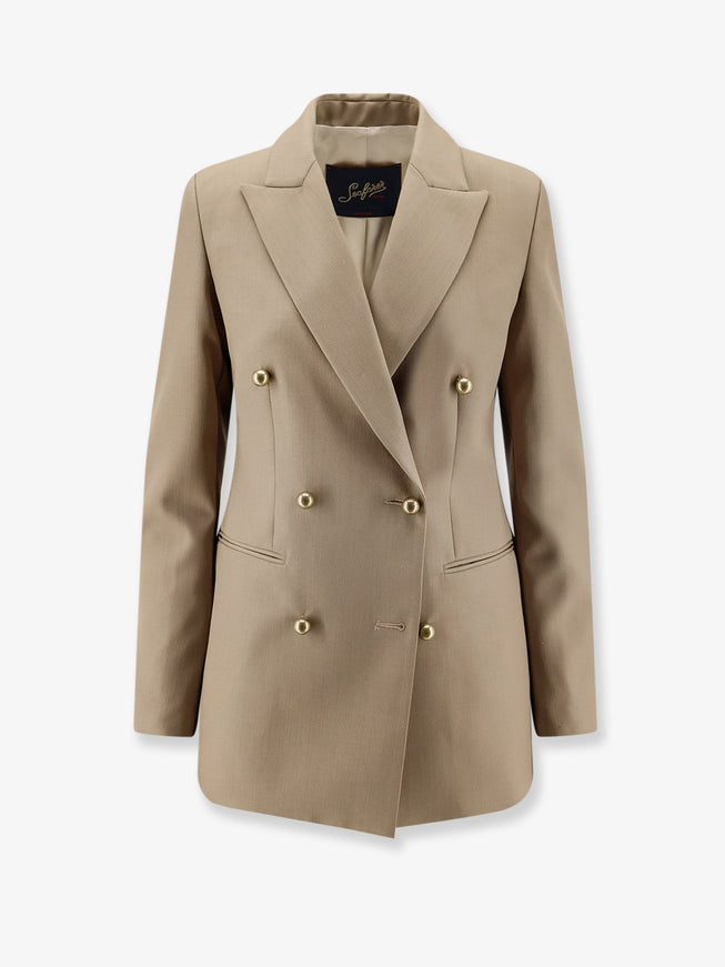 Seafarer Berry Virgin Wool Blazer Nero