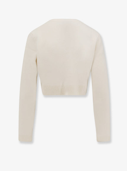 Self Portrait Cropped Wool Cardigan