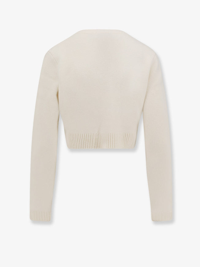 Self Portrait Cropped Wool Cardigan