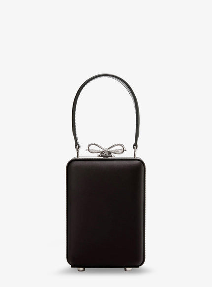 Self Portrait Satin Clutch Bag With Crystals