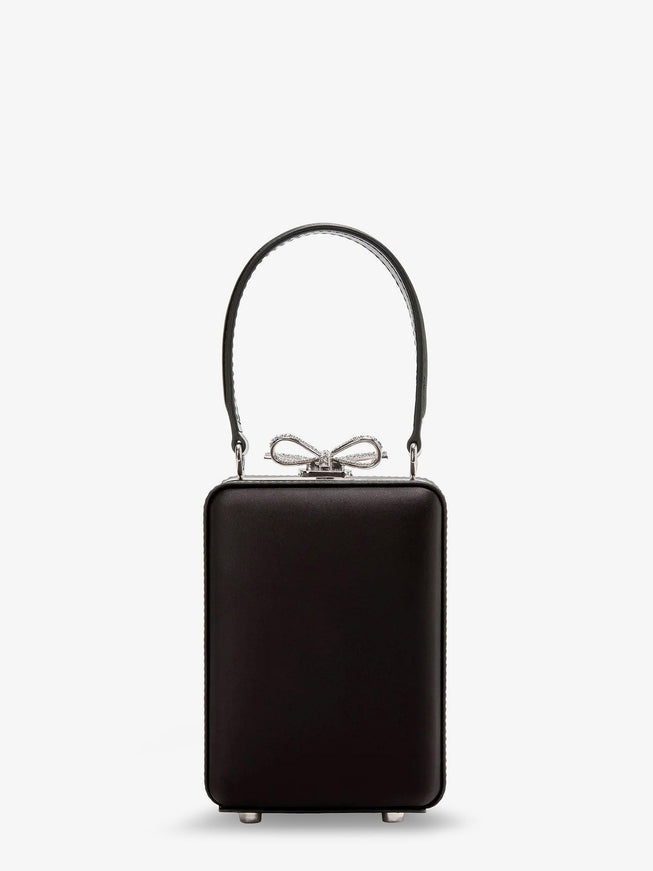 Self Portrait Satin Shoulder Bag With Crystals