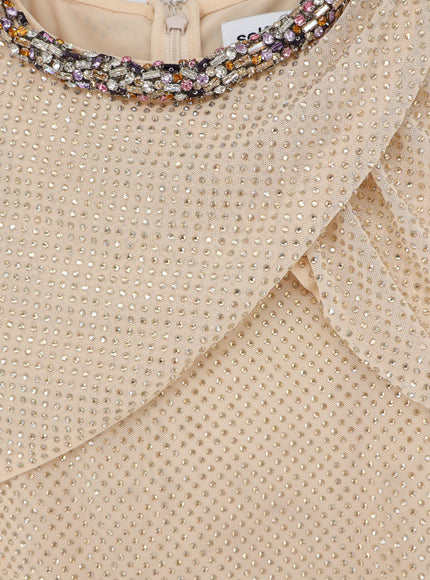 Self Portrait Maxi Dress With Rhinestones