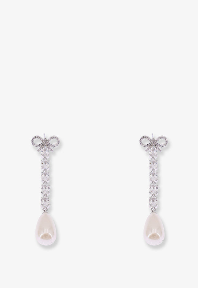 Self Portrait Brass Earrings Uni Silver