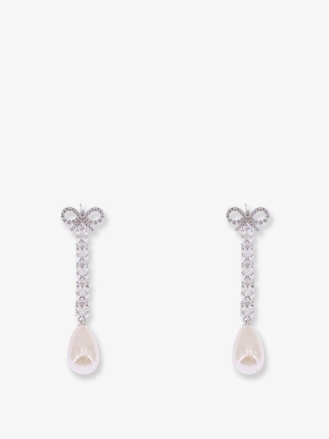 Self Portrait Brass Earrings Uni Silver