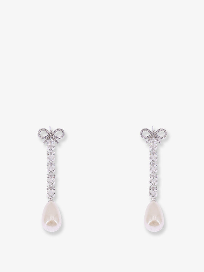 Self Portrait Brass Earrings Uni Silver