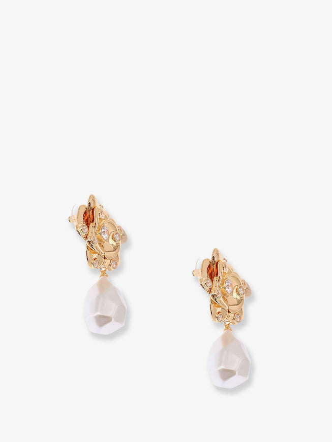 Self Portrait Gold Brass Earrings