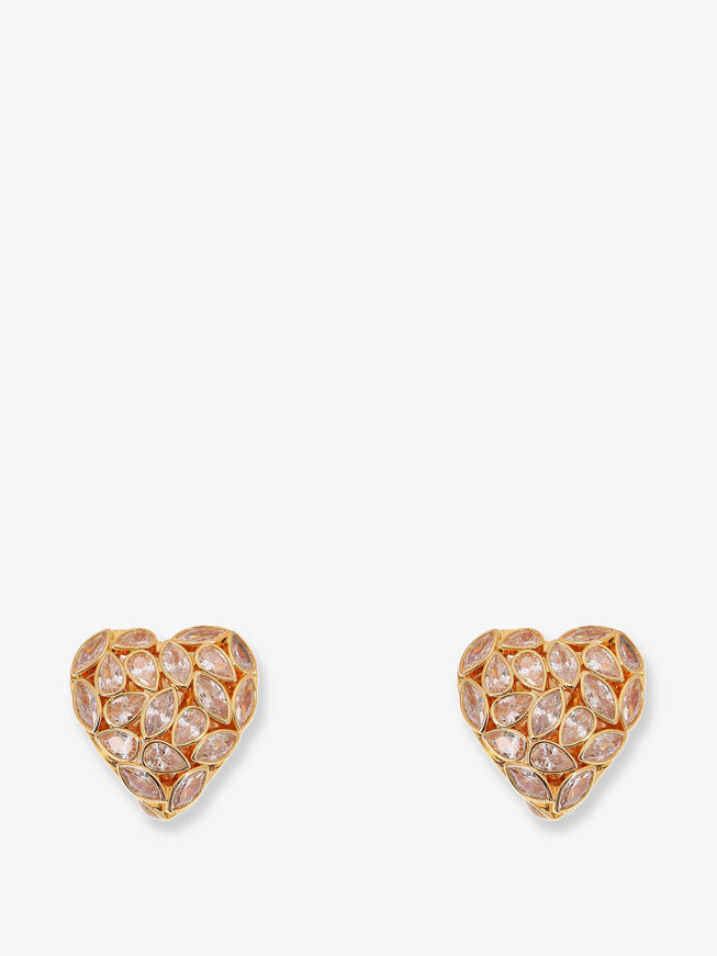 Self Portrait Gold Brass Earrings Uni Gold