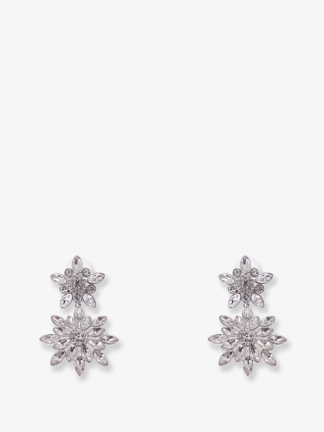 Self Portrait Silver Brass Earrings Uni Silver