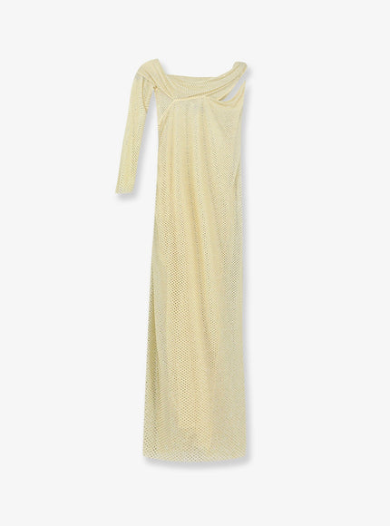 Self Portrait Midi Dress With Rhinestones