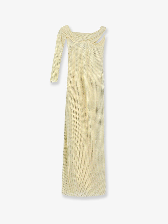 Self Portrait Midi Dress With Rhinestones