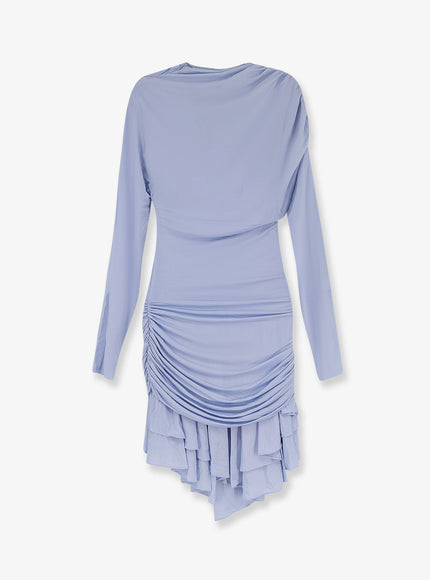 Self Portrait Gathered Jersey Mini Dress
