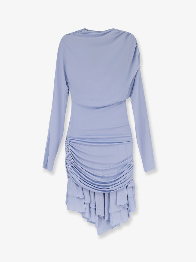 Self Portrait Gathered Jersey Mini Dress