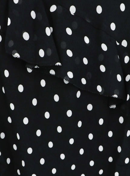 Self Portrait Polka-Dots Viscose Dress