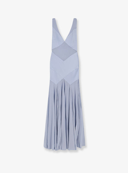 Self Portrait Jersey Maxi Dress Blue