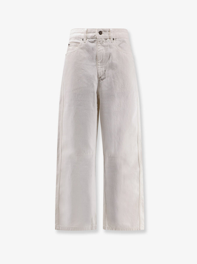 Soeur Eliott Denim Trousers Blanc