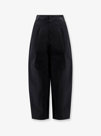 Soeur Daley Organic Cotton And Linen Trousers Noir