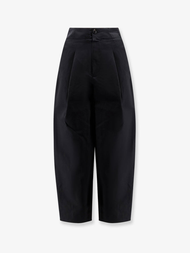 Soeur Daley Organic Cotton And Linen Trousers Noir