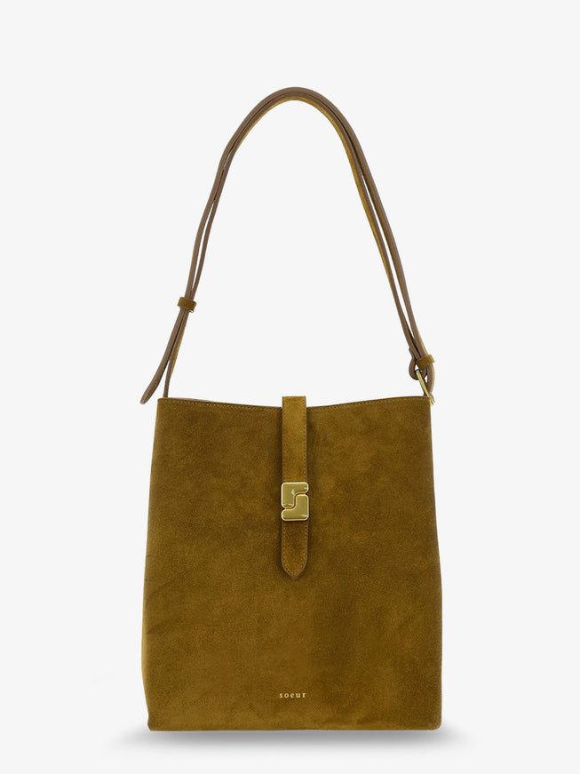 Soeur Bello Suede Shoulder Bag Uni Caramel