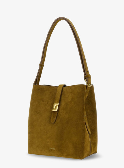 Soeur Bello Suede Shoulder Bag