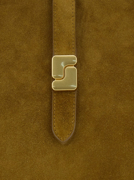 Soeur Bello Suede Shoulder Bag