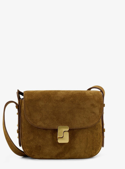 Soeur Bellissima Mini Suede Crossbody Bag Uni Caramel
