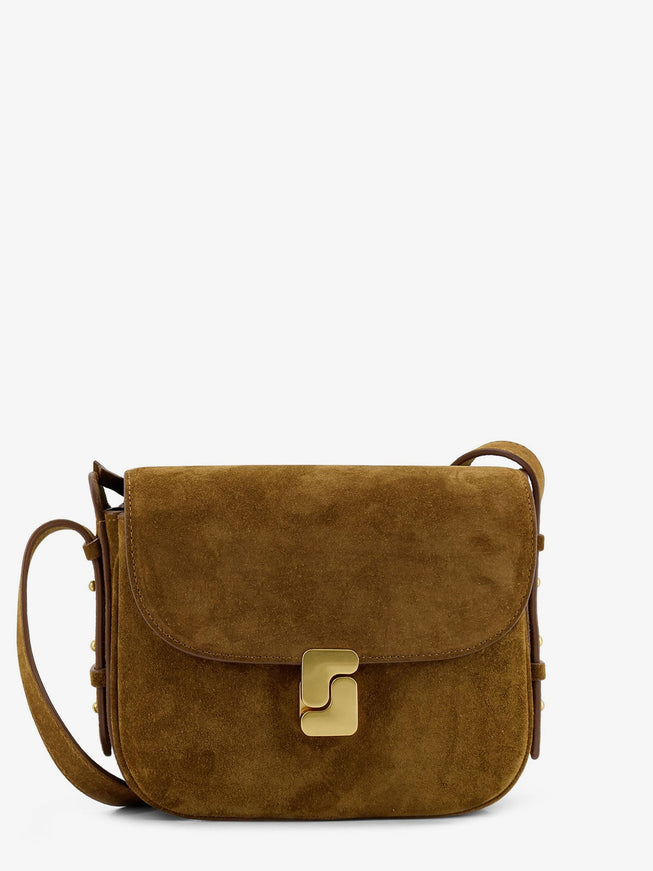 Soeur Bellissima Mini Suede Crossbody Bag Uni Caramel