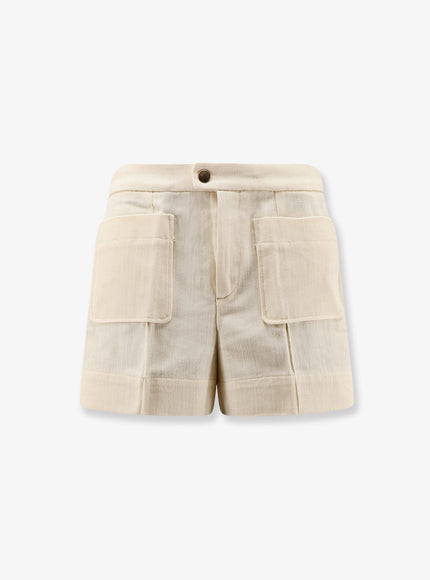 Soeur Hover Cotton Shorts Creme