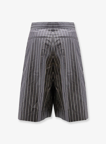 Soeur Henna Striped Cotton Bermuda Shorts