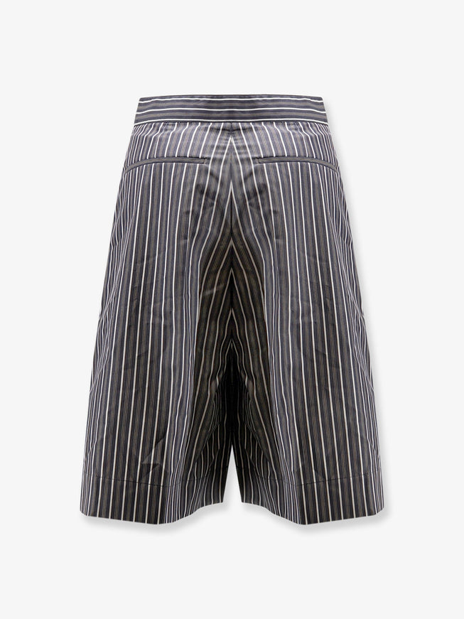 Soeur Henna Striped Cotton Bermuda Shorts