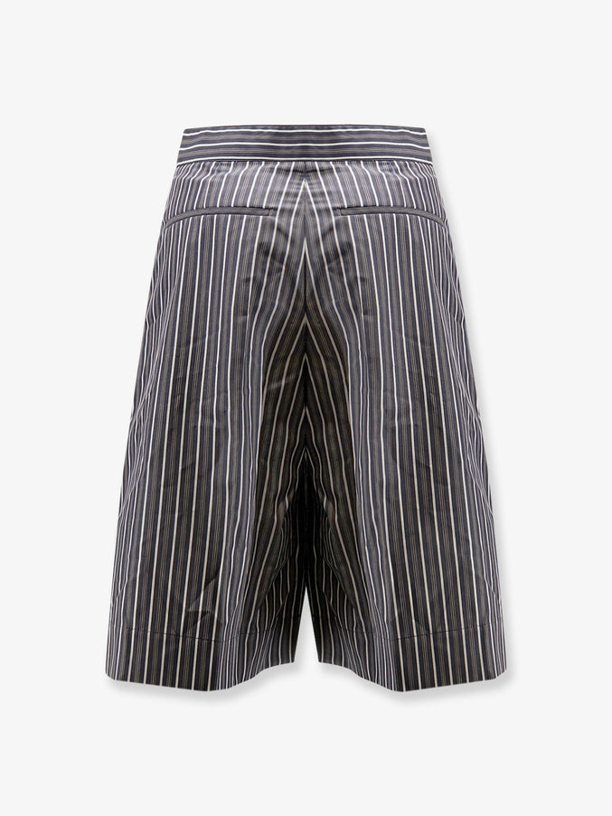 Soeur Henna Striped Cotton Bermuda Shorts
