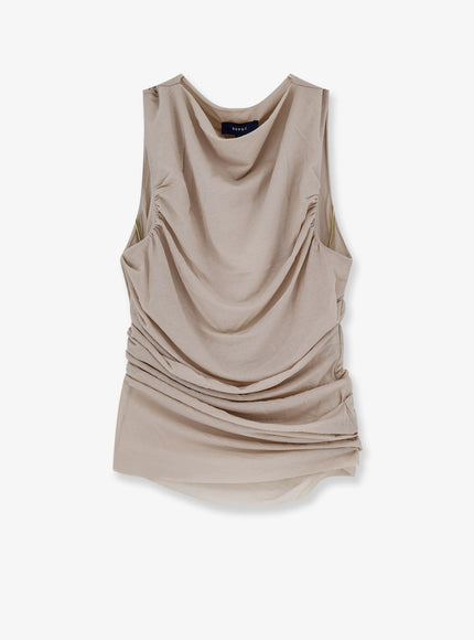 Soeur Irina Extra-Fine Cotton Crêpe Top Mastic