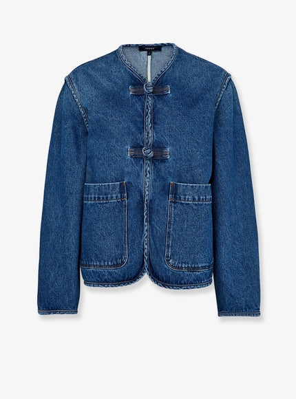 Soeur Agatha Recycled Cotton Jacket Bleu