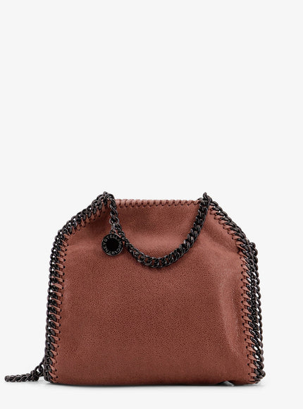 Stella Mccartney Micro Falabella Shaggy Deer Fabric Crossbody Bag Uni Sienna