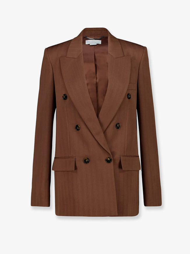 Stella Mccartney Native Regenerative Wool Blazer Sienna