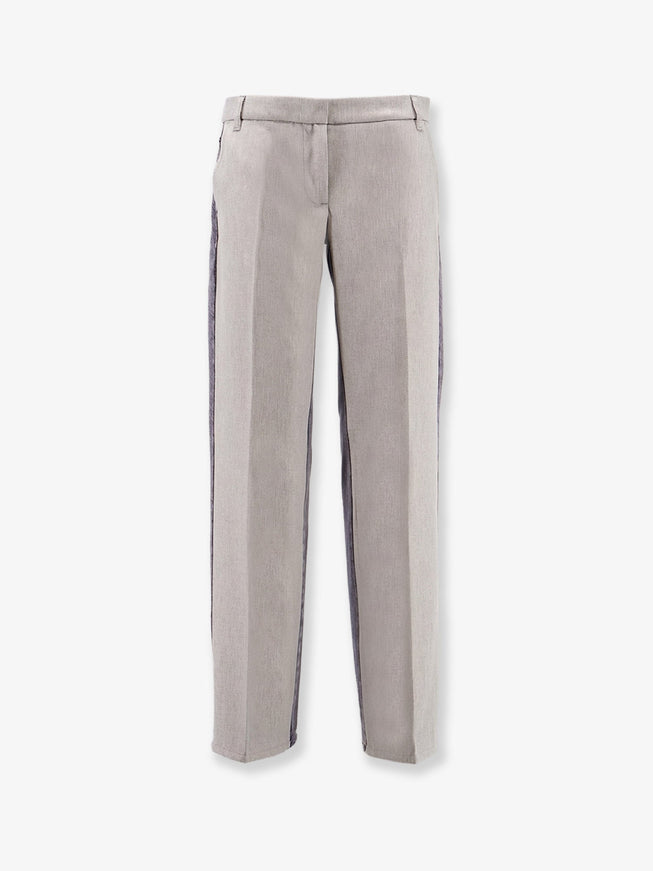 Stella Mccartney Tailoring Mixed Trousers Grey Wash