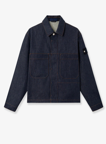 Stone Island Denim Research Indigo Denim Ultra-Bleached Jacket Bluerinse