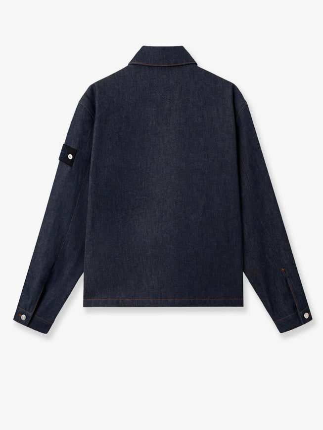 Stone Island Denim Research Indigo Denim Ultra-Bleached Jacket