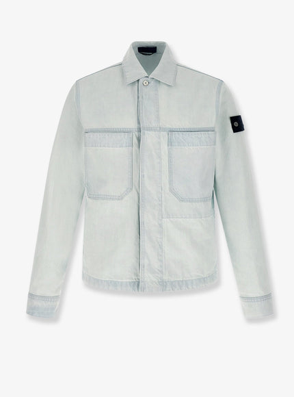 Stone Island Denim Research Indigo Denim Ultra-Bleached Jacket Blueextraleach